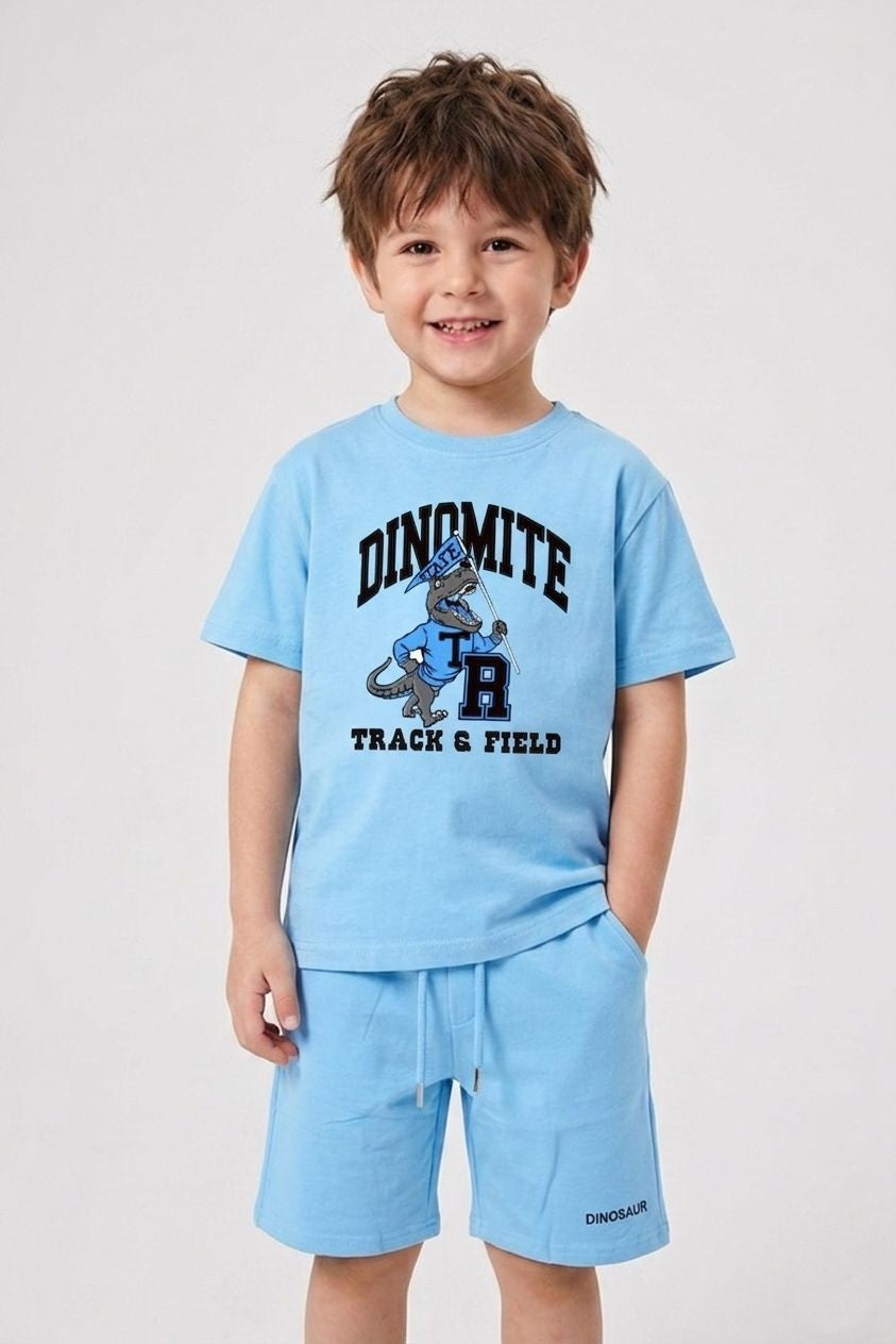 Boys Cotton Summer T-Shirt and Shorts Set – Soft Comfortable Casual Outfit, Ages 2-12 Years