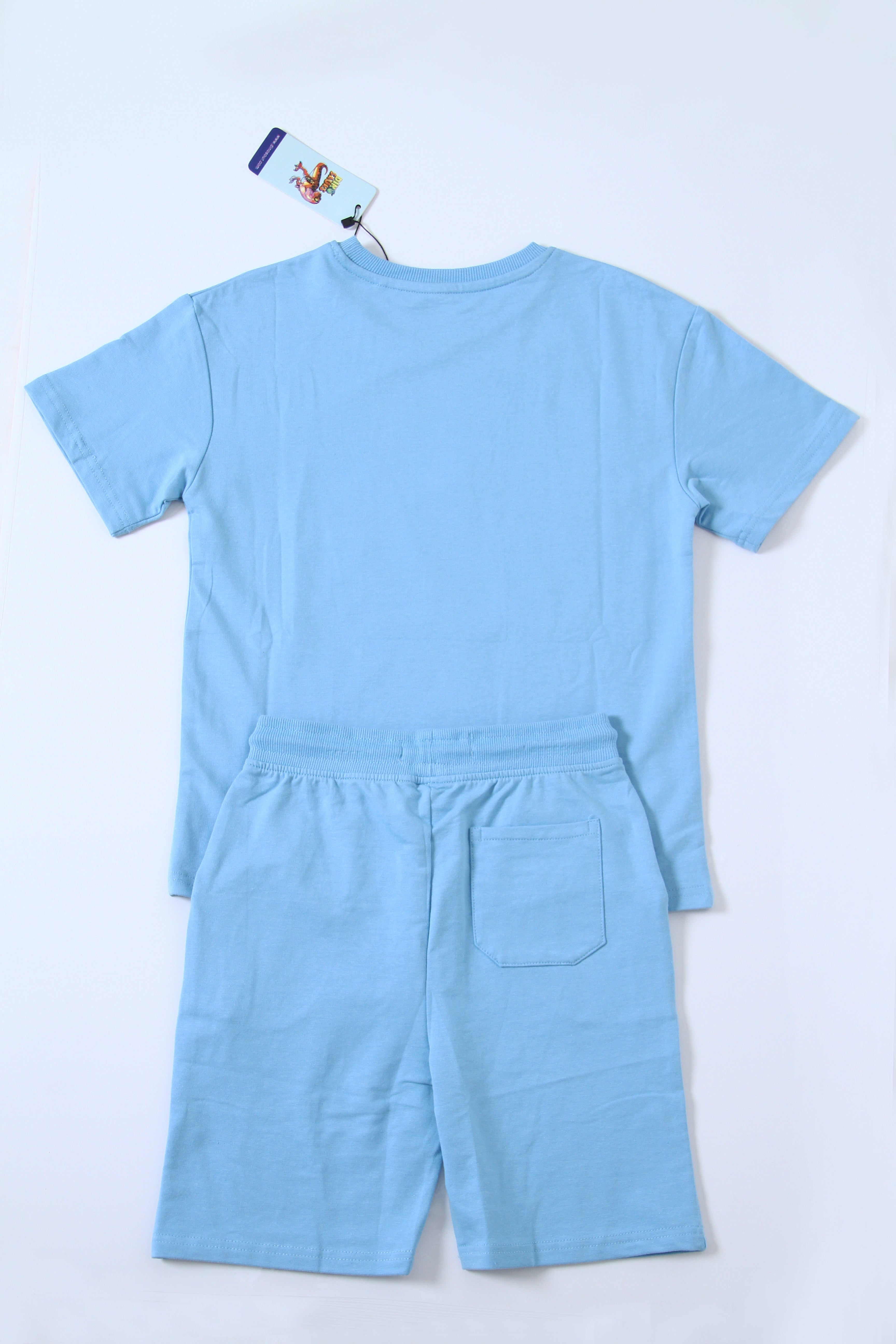 Boys Cotton Summer T-Shirt and Shorts Set – Soft Comfortable Casual Outfit, Ages 2-12 Years